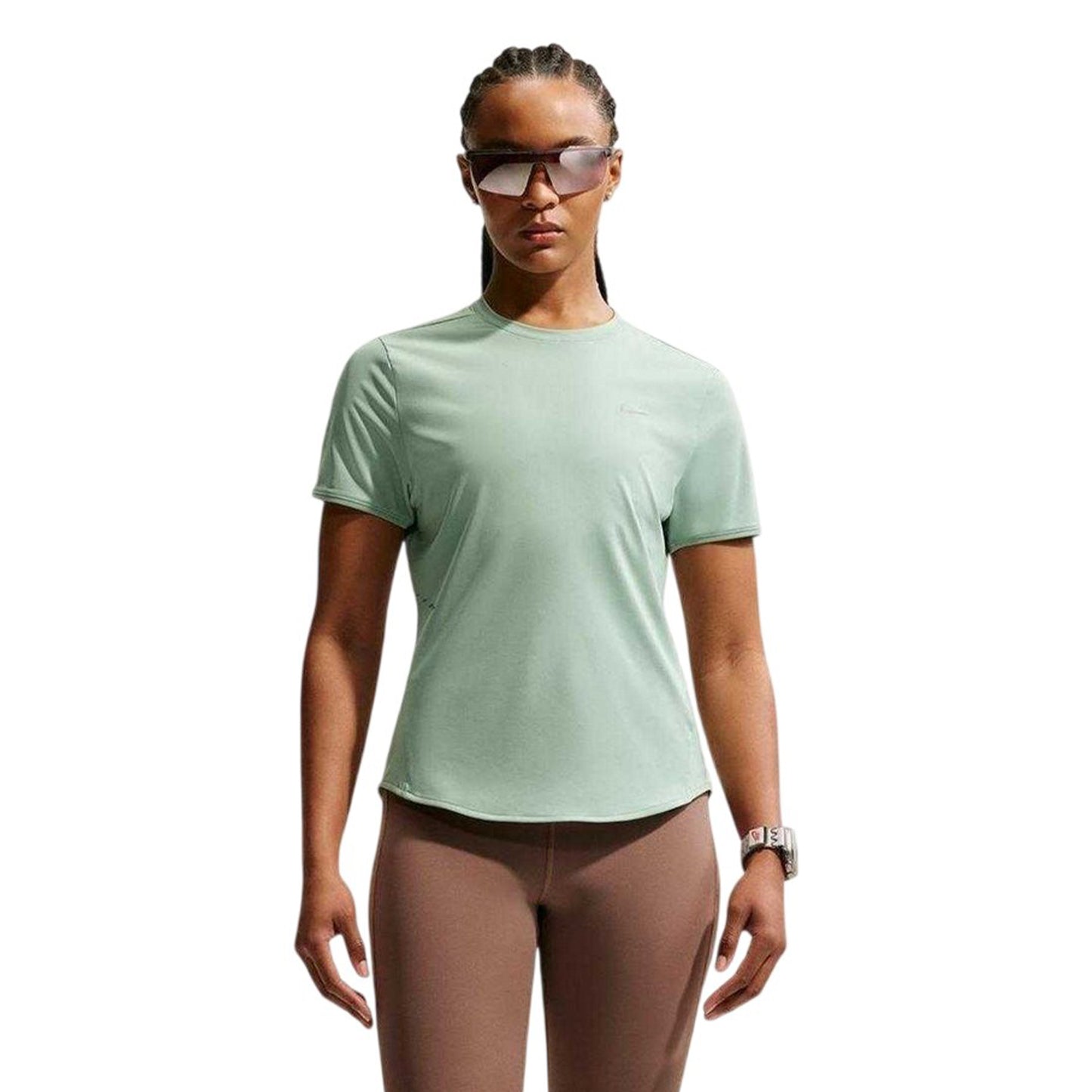 Green - Front - Nike Womens-Ladies Swift Dri-FIT Running T-Shirt