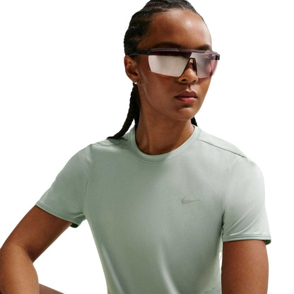 Green - Side - Nike Womens-Ladies Swift Dri-FIT Running T-Shirt
