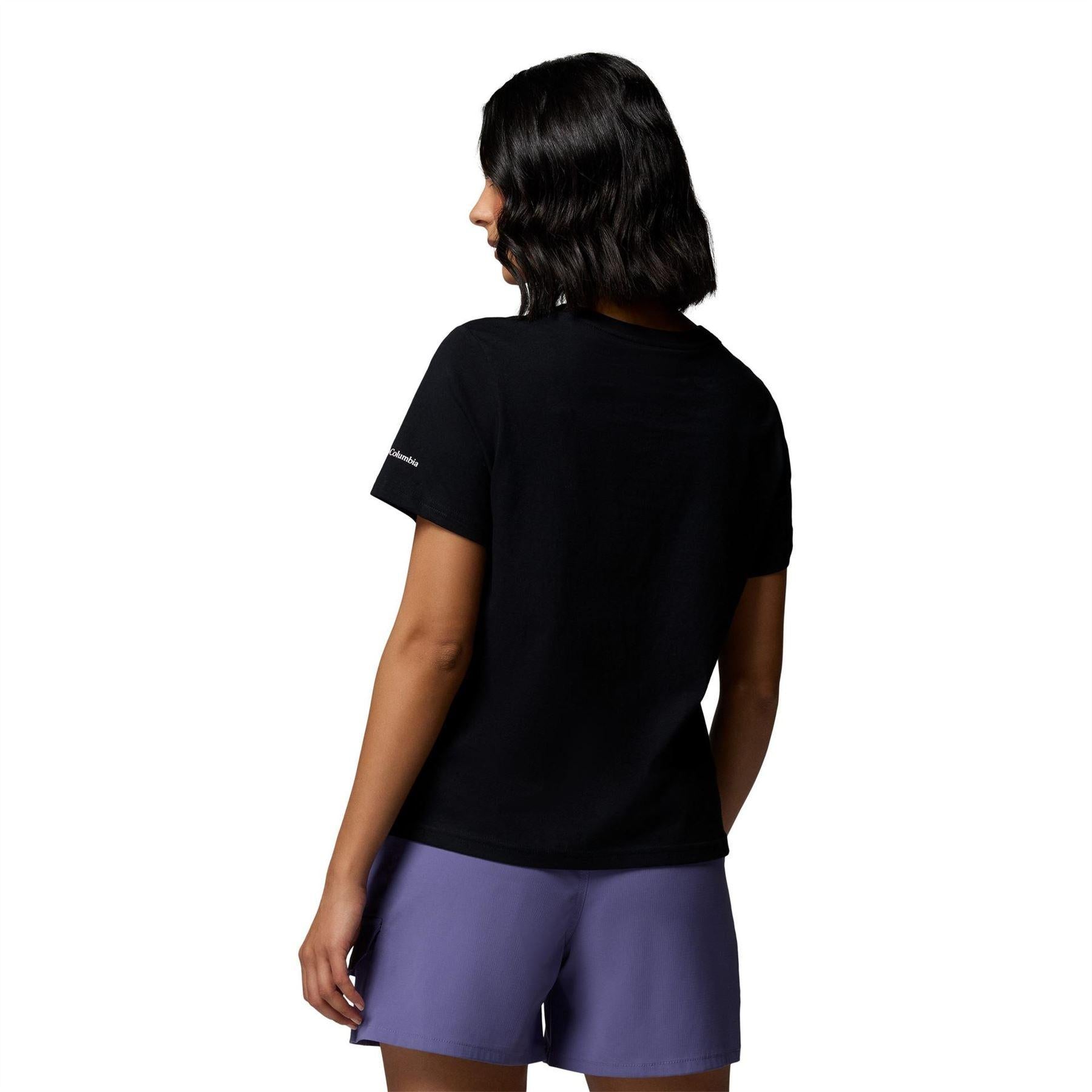 Black - Back - Columbia Womens-Ladies Logo Performance T-Shirt