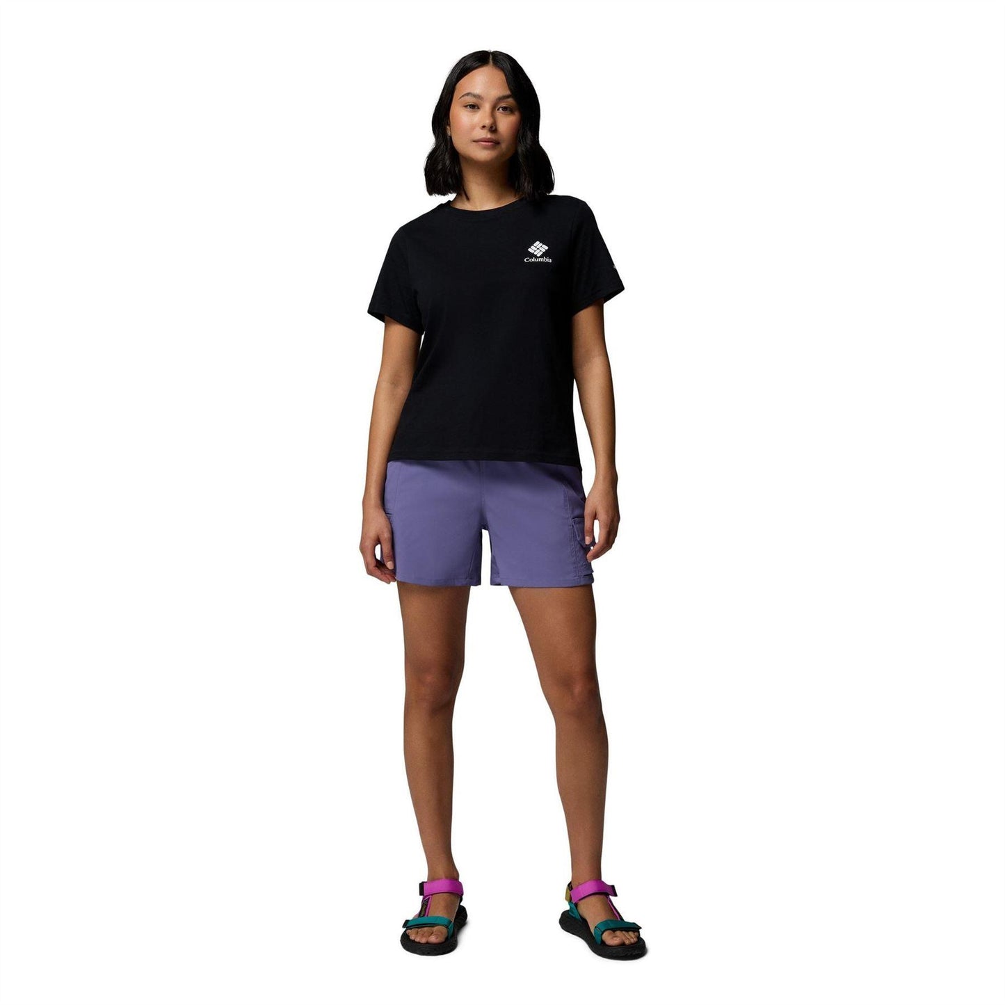Black - Lifestyle - Columbia Womens-Ladies Logo Performance T-Shirt