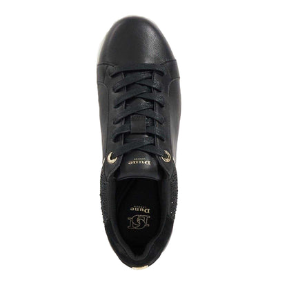 Black - Side - Dune London Womens-Ladies Elli Leather Platform Shoes