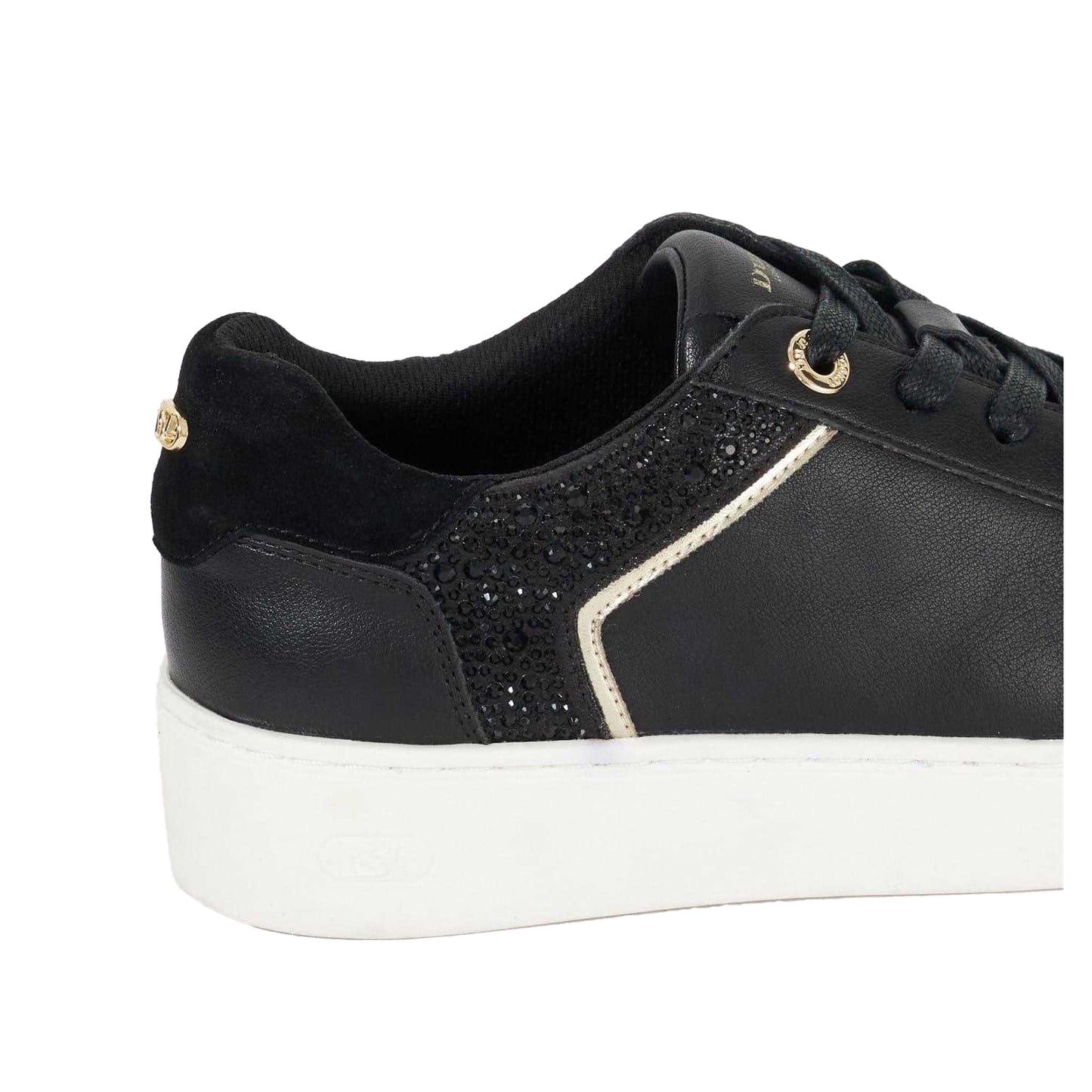 Black - Lifestyle - Dune London Womens-Ladies Elli Leather Platform Shoes