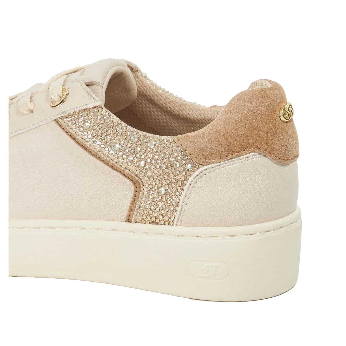 Cream - Lifestyle - Dune London Womens-Ladies Elli Leather Platform Shoes