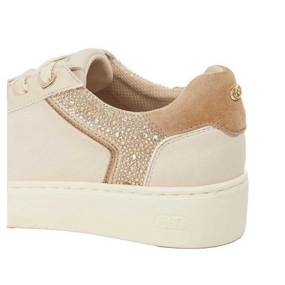 Cream - Lifestyle - Dune London Womens-Ladies Elli Leather Platform Shoes
