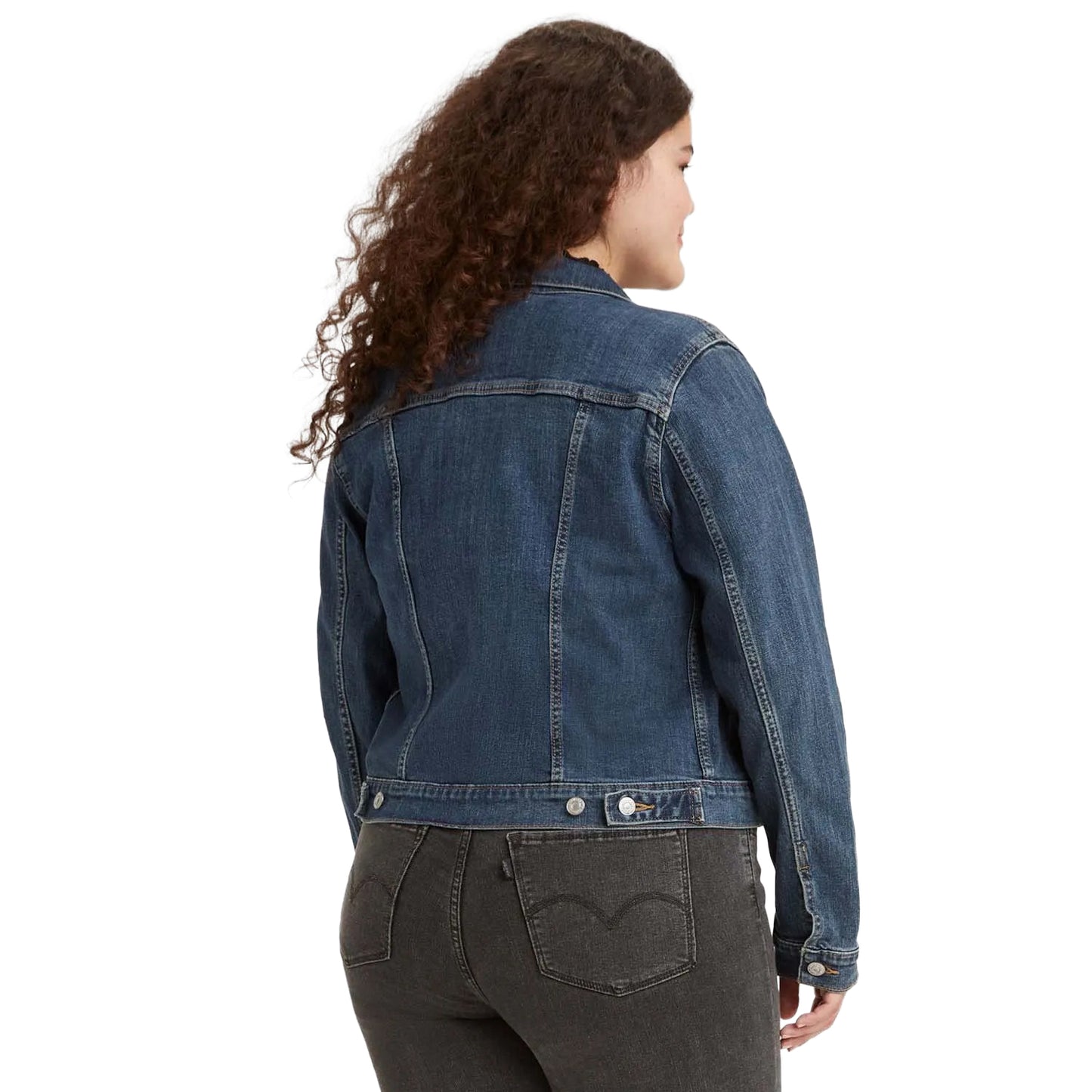Denim - Back - Levis Womens-Ladies Original Trucker Jacket
