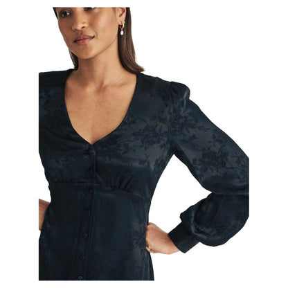 Black - Side - Nobody´s Child Womens-Ladies Tasha Jacquard Midi Dress
