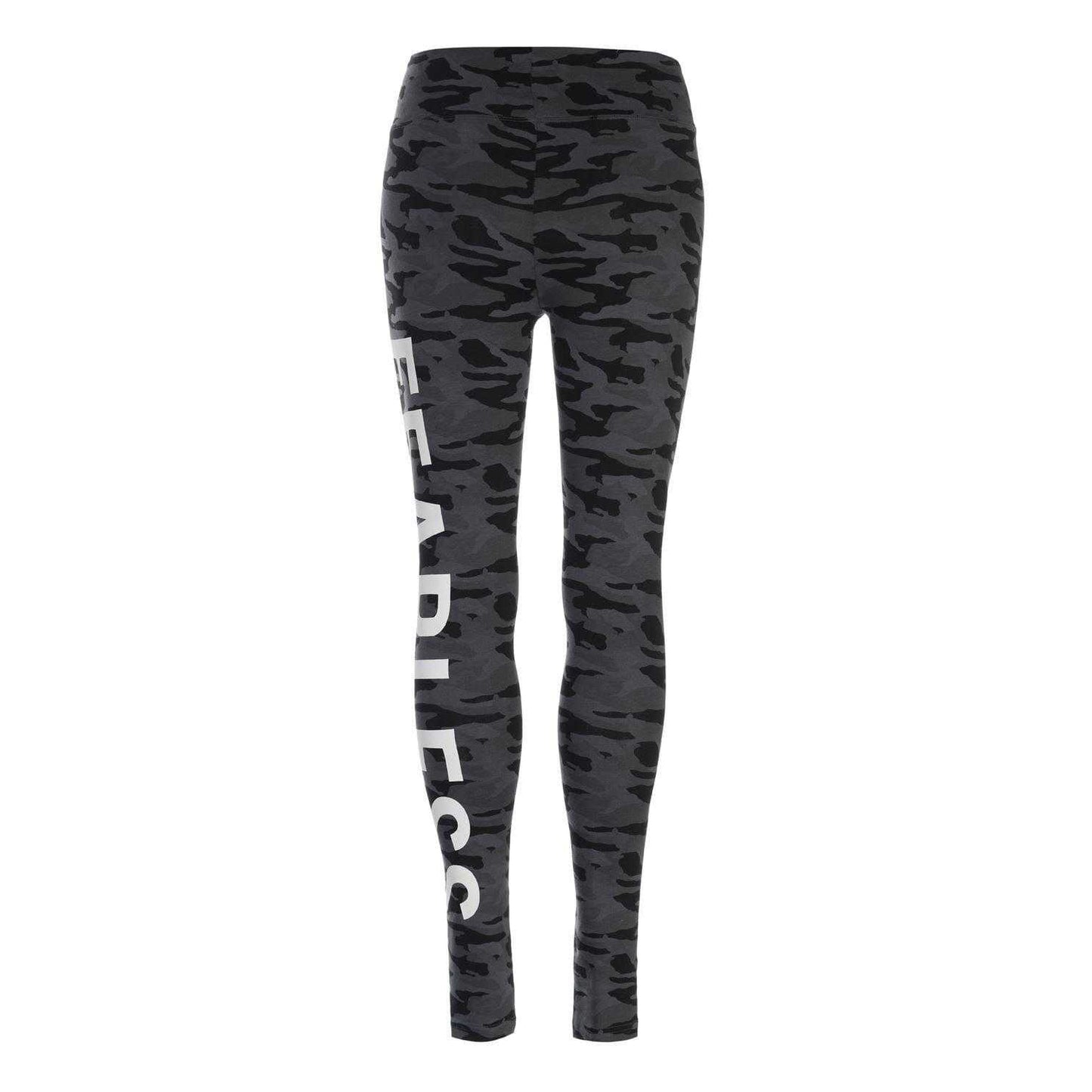Black Camo - Back - Golddigga Womens-Ladies High Waist Leggings