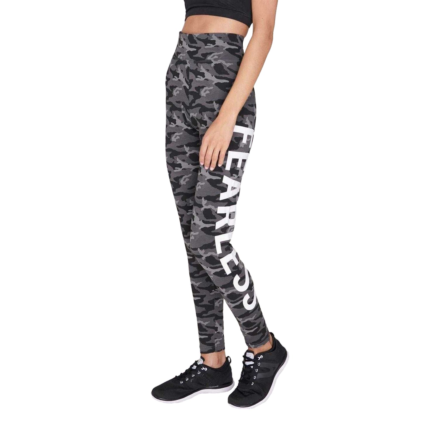 Black Camo - Lifestyle - Golddigga Womens-Ladies High Waist Leggings