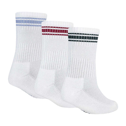 White - Front - Abercrombie & Fitch Childrens-Kids Crew Socks (Pack of 3)