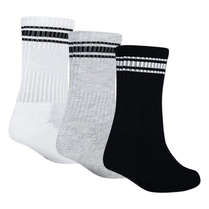 White - Back - Abercrombie & Fitch Childrens-Kids Crew Socks (Pack of 3)