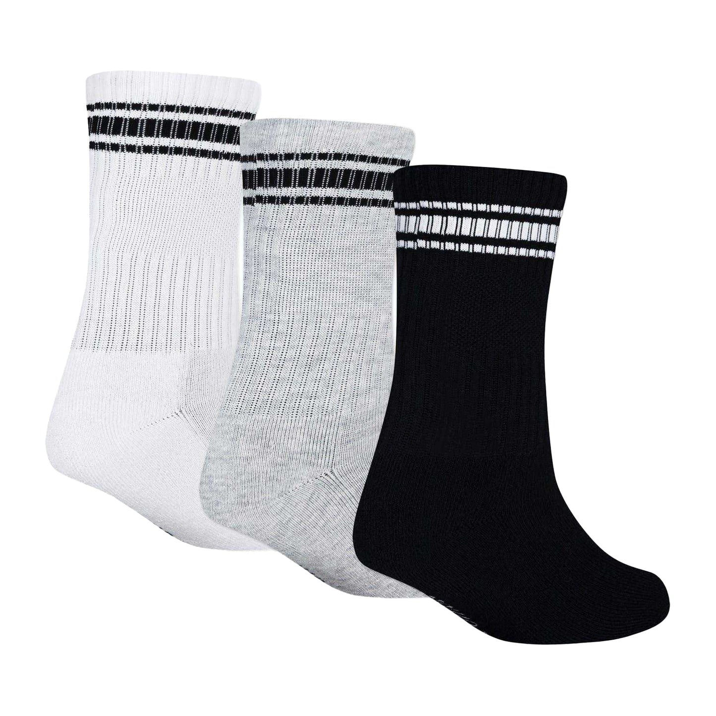 White - Side - Abercrombie & Fitch Childrens-Kids Crew Socks (Pack of 3)