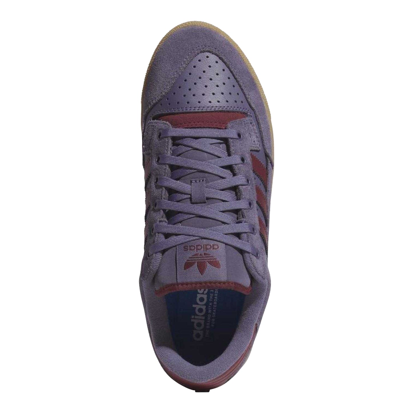Violet - Side - Adidas Mens Centennial 85 Suede Shoes