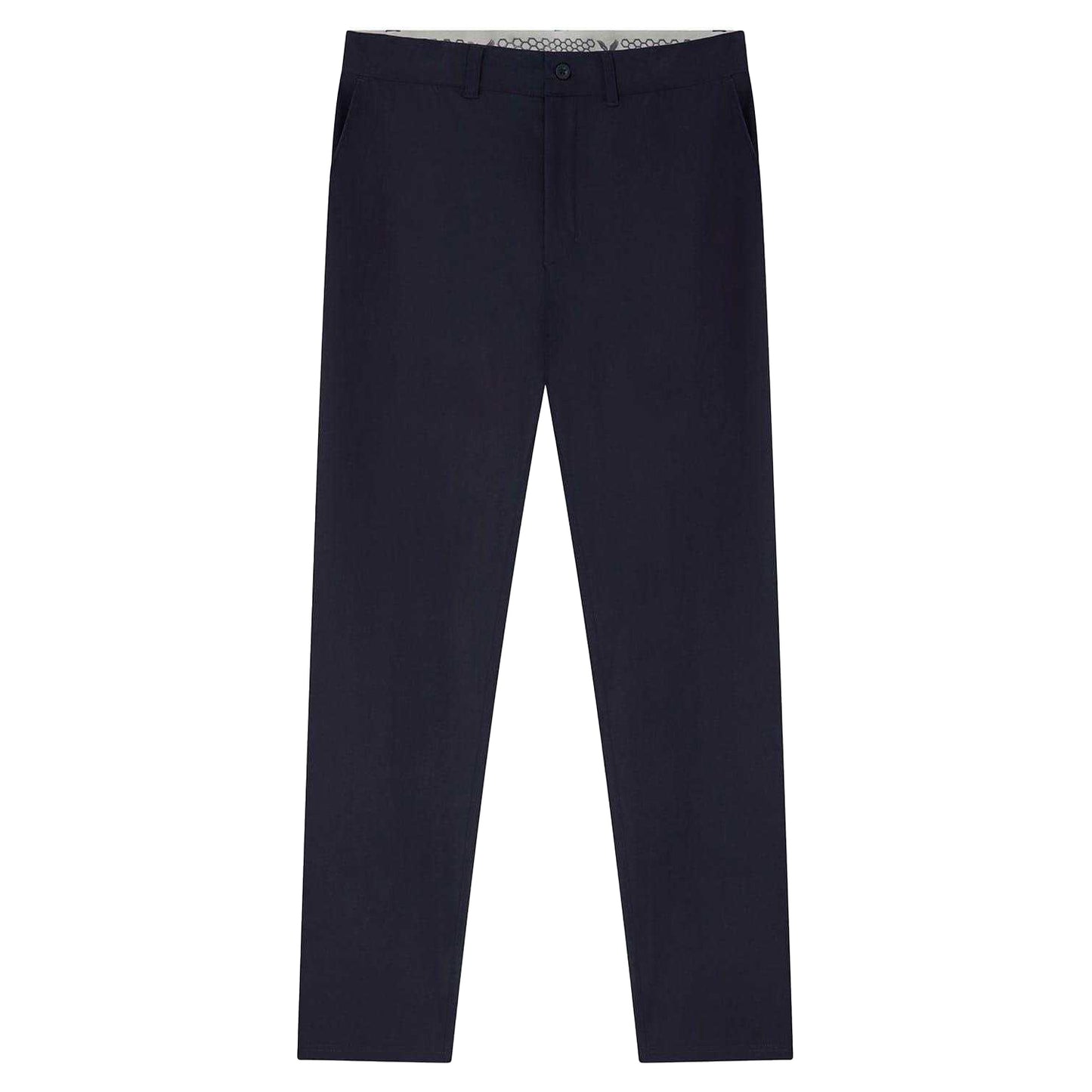 Dark Navy - Front - Lyle & Scott Mens Tech Slim Golf Trousers