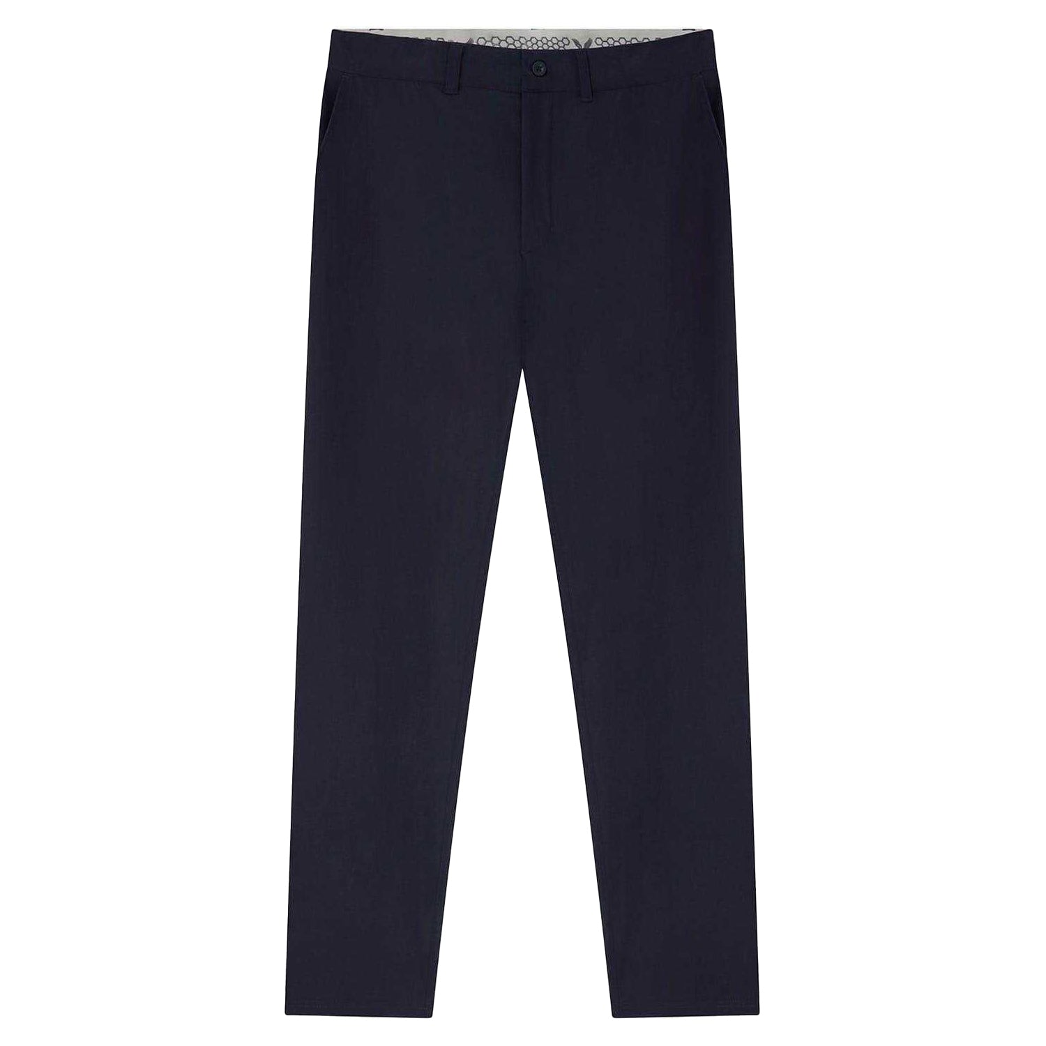 Dark Navy - Front - Lyle & Scott Mens Tech Slim Golf Trousers