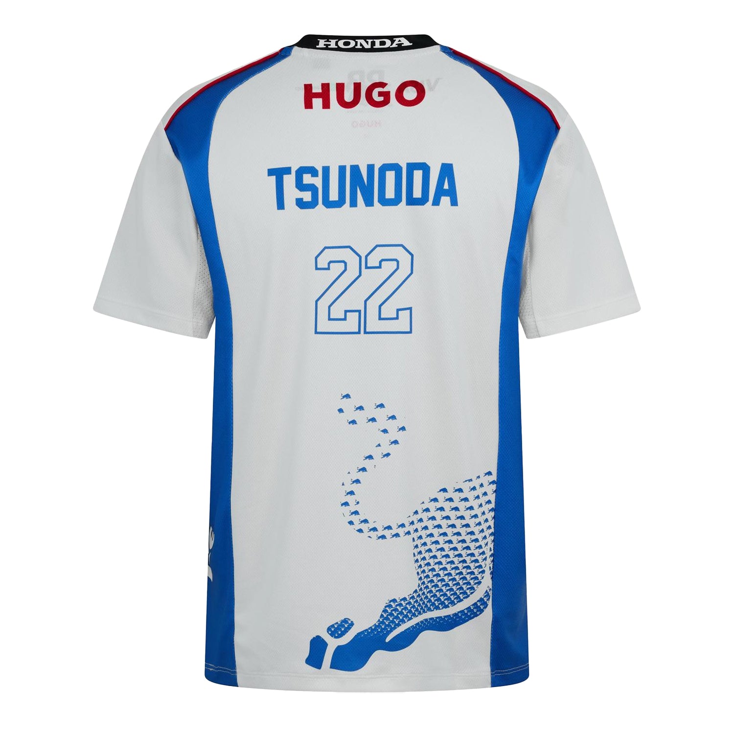 White - Back - Hugo Boss Mens Tsunoda Signature Jersey T-Shirt