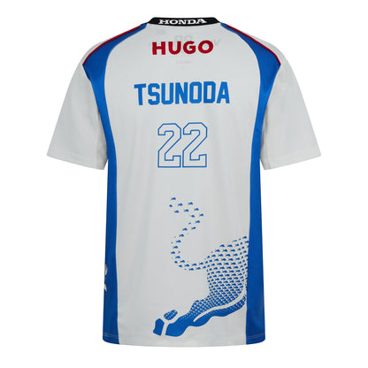 White - Back - Hugo Boss Mens Tsunoda Signature Jersey T-Shirt