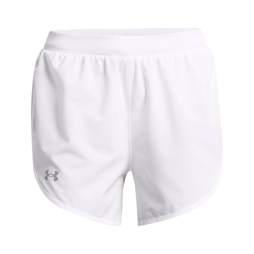 White - Front - Under Armour Womens-Ladies Fly By Elite Shorts