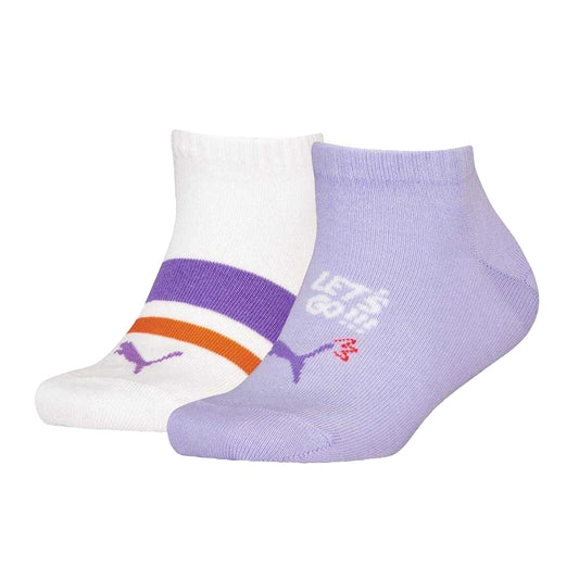 White - Front - Puma Childrens-Kids Trainer Socks (Pack of 2)