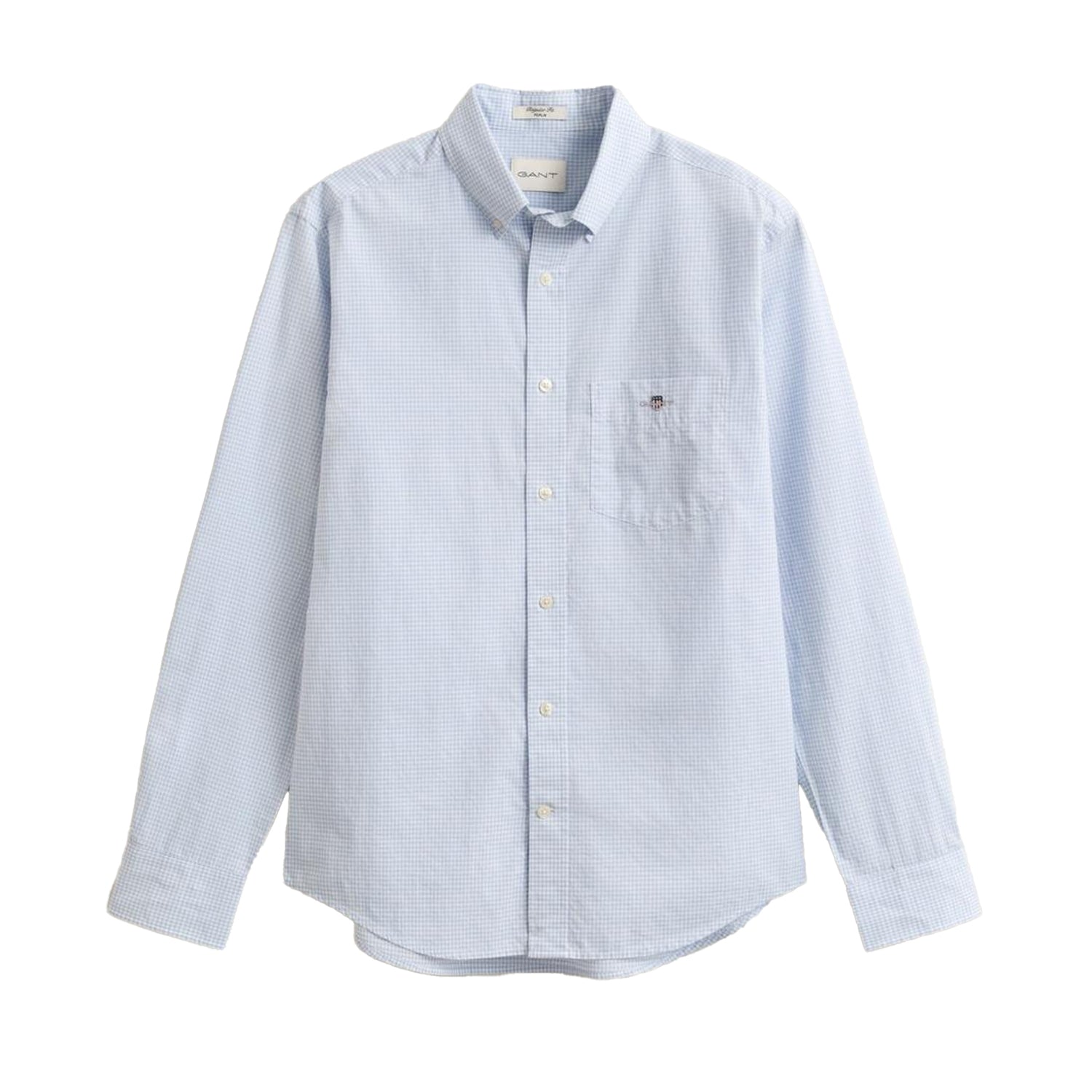 Light Blue - Front - Gant Mens Fitted Shirt