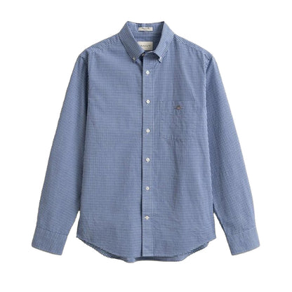 Blue - Front - Gant Mens Fitted Shirt