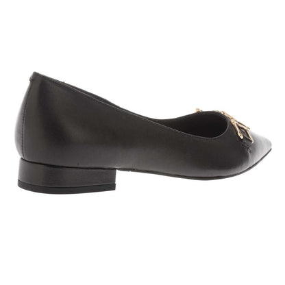Black - Back - Dune London Womens-Ladies Hillingdon Leather Pumps