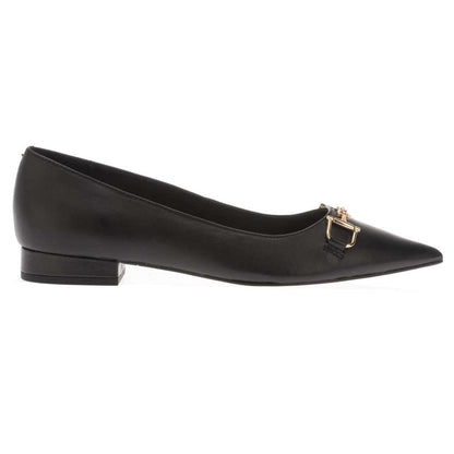 Black - Side - Dune London Womens-Ladies Hillingdon Leather Pumps