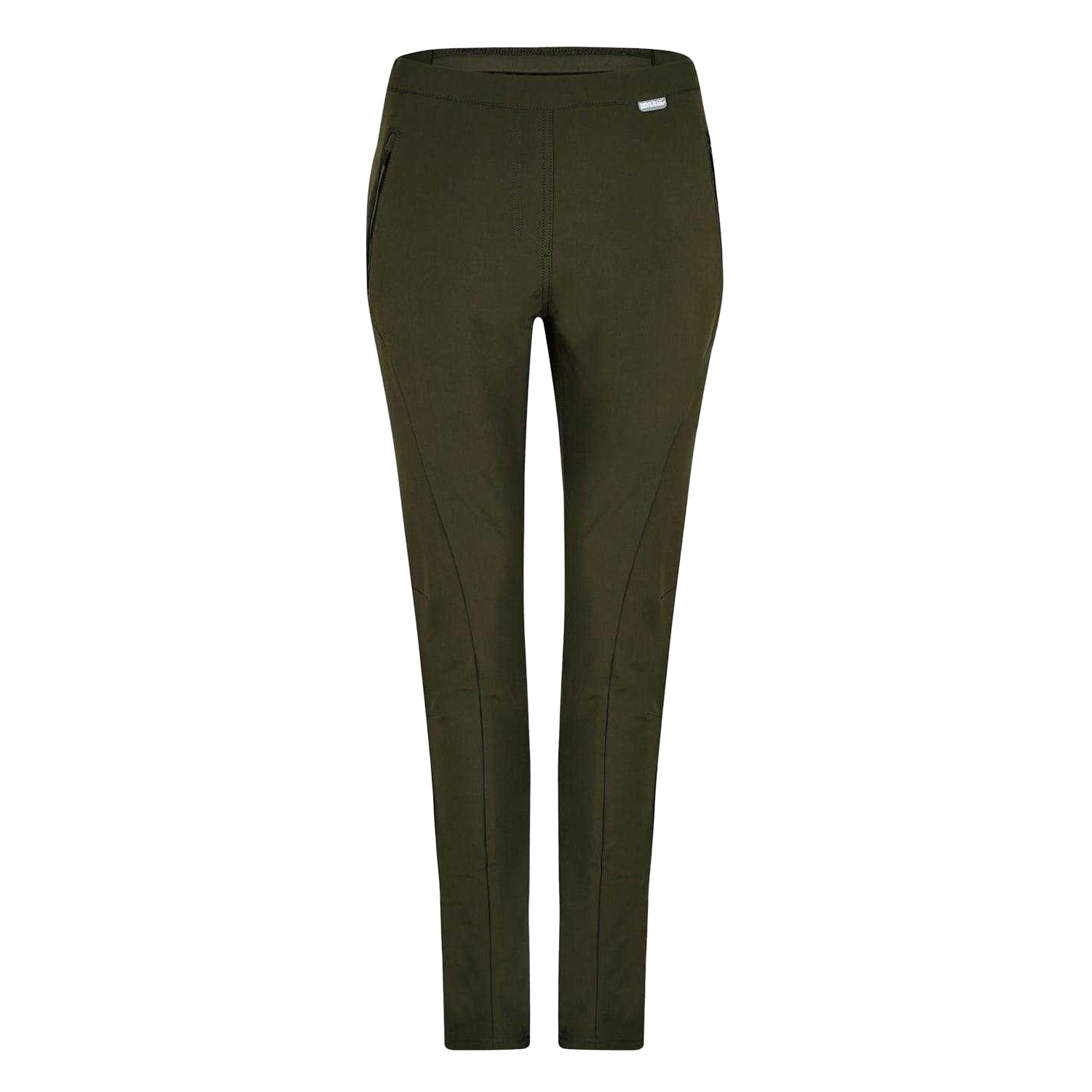 Dark Khaki - Front - Regatta Womens-Ladies Pentre Slim Hiking Trousers