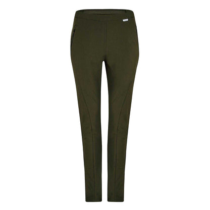 Dark Khaki - Front - Regatta Womens-Ladies Pentre Slim Hiking Trousers