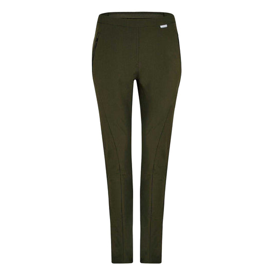 Dark Khaki - Front - Regatta Womens-Ladies Pentre Slim Hiking Trousers