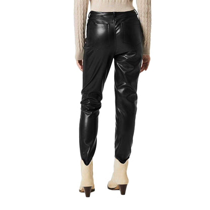 Black - Back - Jack Wills Womens-Ladies Faux Leather Skinny Trousers