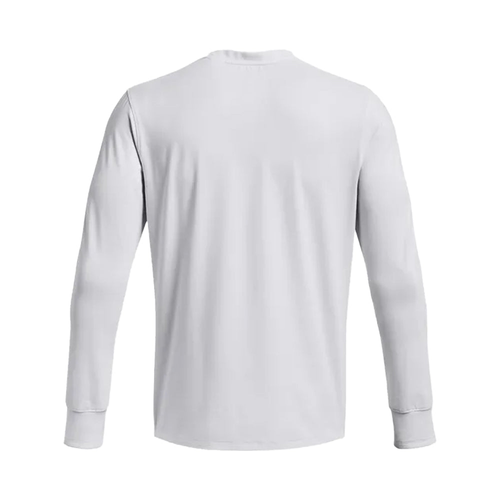 White - Back - Under Armour Mens Run Like An Animal Long-Sleeved Warm Up Top