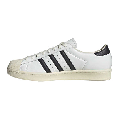 White-Black - Side - Adidas Mens Superstar Shell Leather Trainers