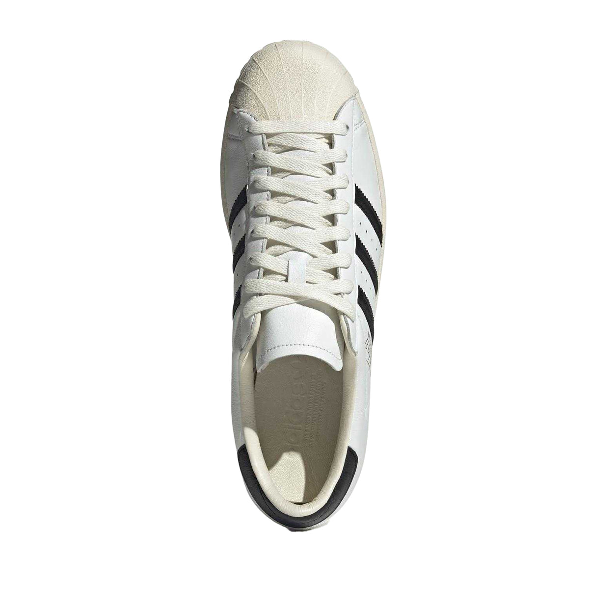 White-Black - Lifestyle - Adidas Mens Superstar Shell Leather Trainers