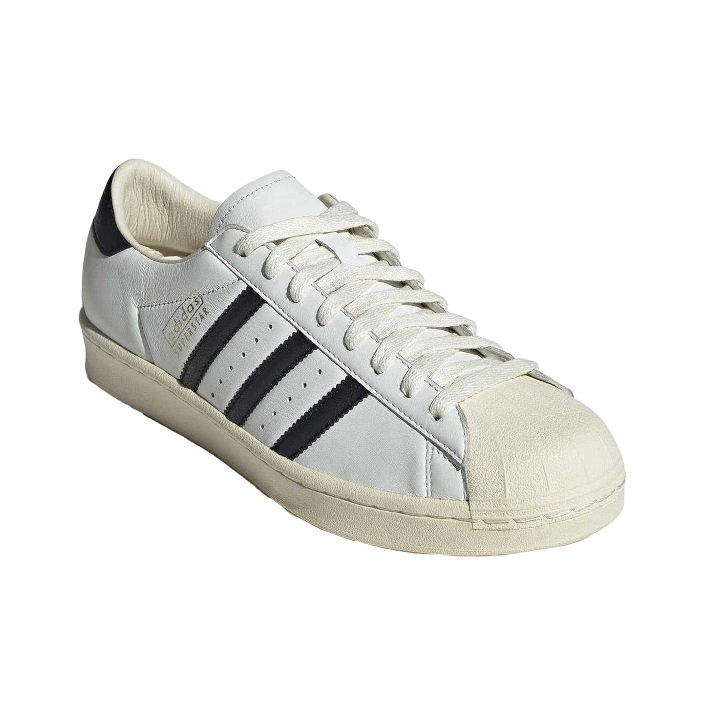 White-Black - Pack Shot - Adidas Mens Superstar Shell Leather Trainers