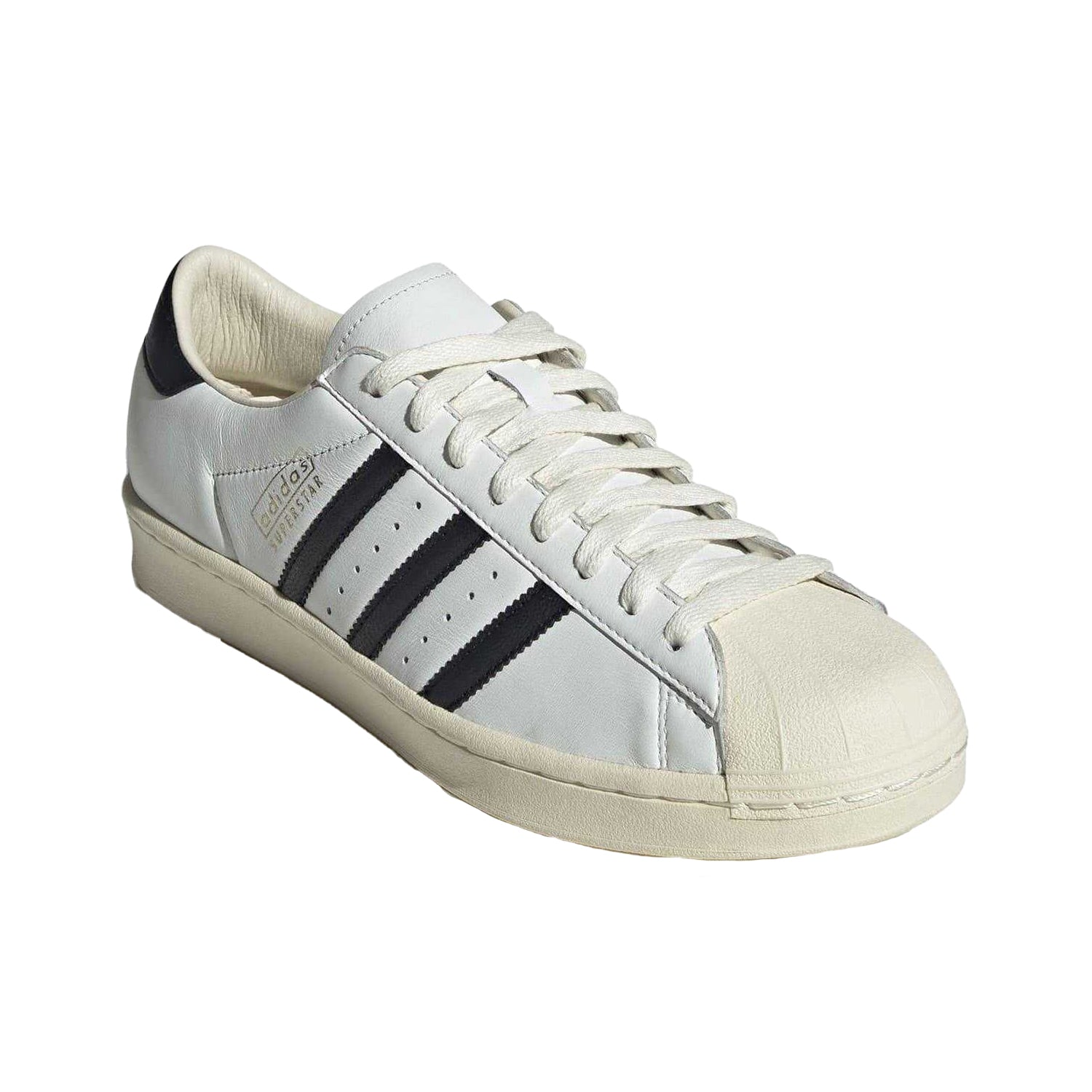 White-Black - Pack Shot - Adidas Mens Superstar Shell Leather Trainers