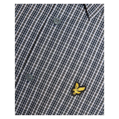 Dark Navy - Lifestyle - Lyle & Scott Mens Micro Checked Woven Shirt