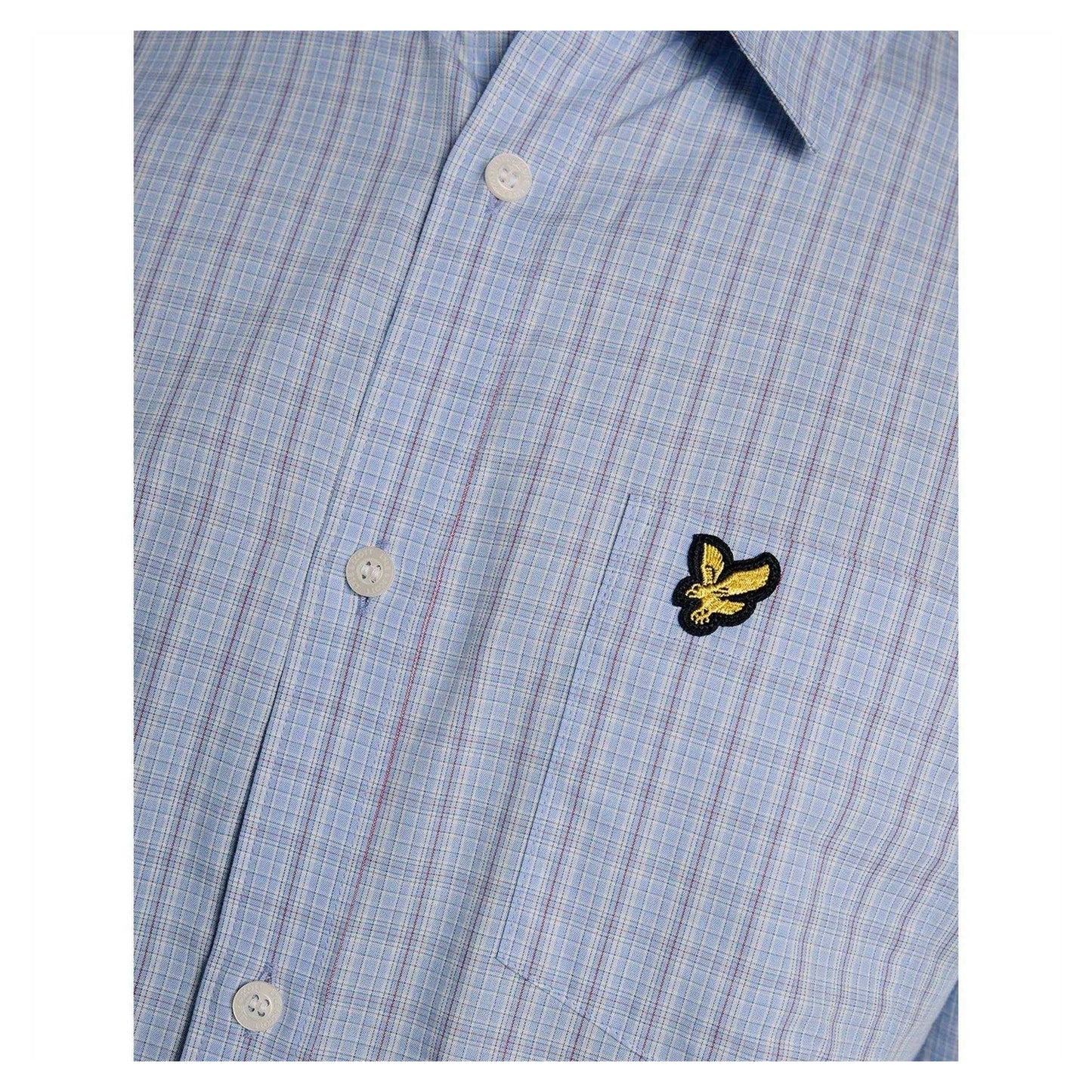 Chalk Blue - Lifestyle - Lyle & Scott Mens Lightweight Short-Sleeved Shirt