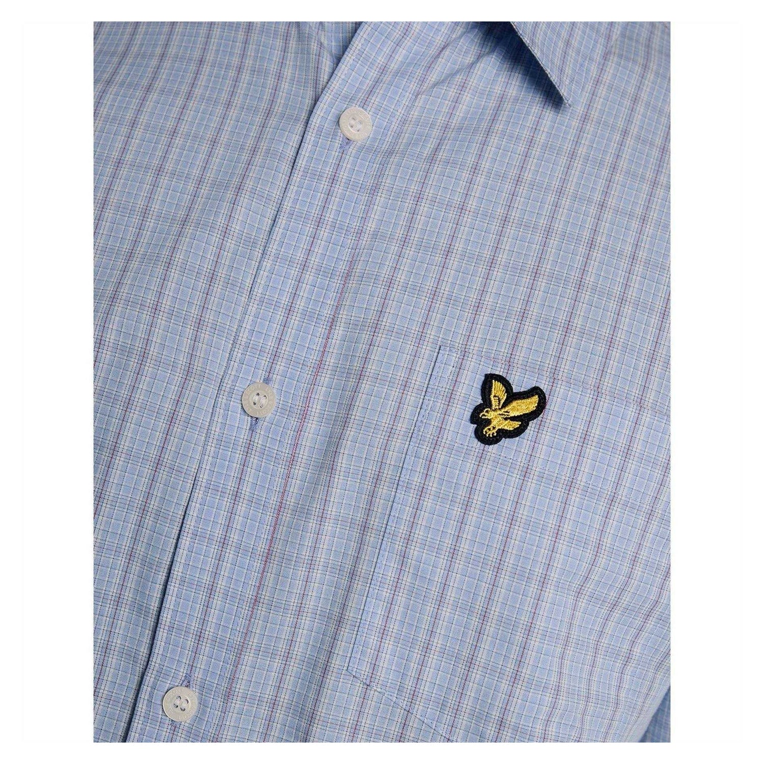 Chalk Blue - Lifestyle - Lyle & Scott Mens Lightweight Short-Sleeved Shirt