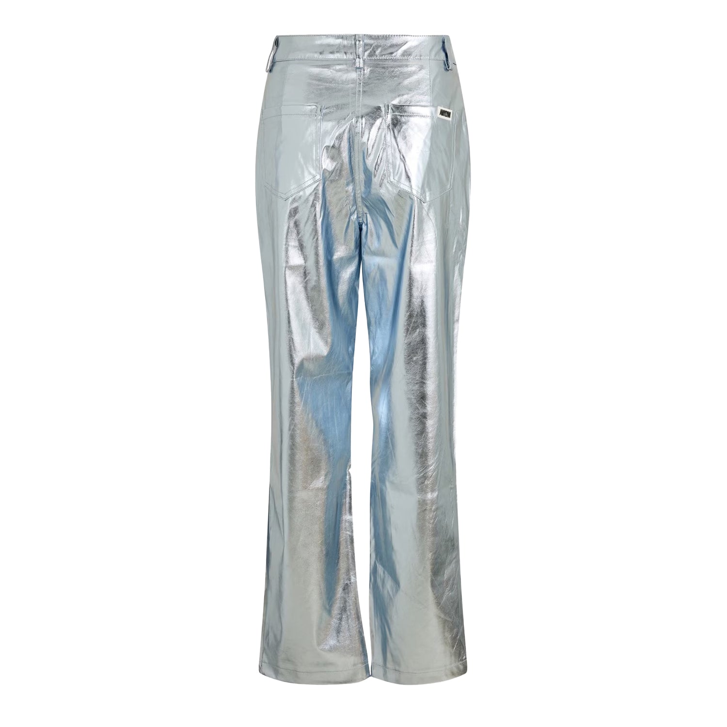 Blue - Back - AmyLynn Womens-Ladies Metallic Regular Trousers