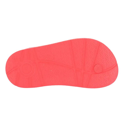 Orange - Side - FitFlop Girls iQushion Backstrap Ergonomic Flip Flops