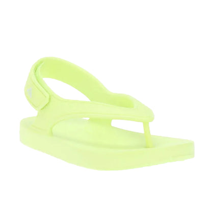 Yellow - Front - FitFlop Girls iQushion Backstrap Ergonomic Flip Flops