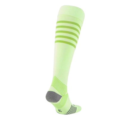 Lime - Back - Puma Childrens-Kids Hooped Football Socks