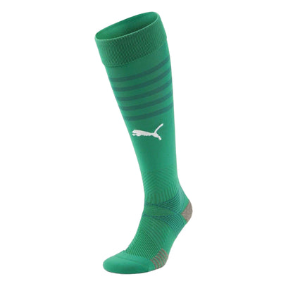 Pepper Green - Front - Puma Childrens-Kids Hooped Football Socks