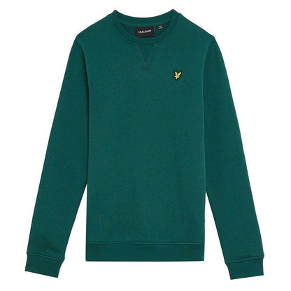Emerald - Front - Lyle & Scott Childrens-Kids Embroidered Logo Crew Neck Sweatshirt