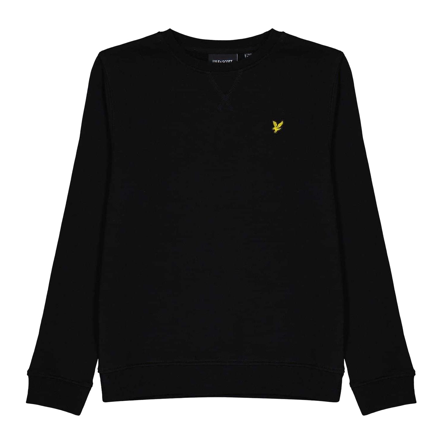 Jet Black - Front - Lyle & Scott Childrens-Kids Embroidered Logo Crew Neck Sweatshirt