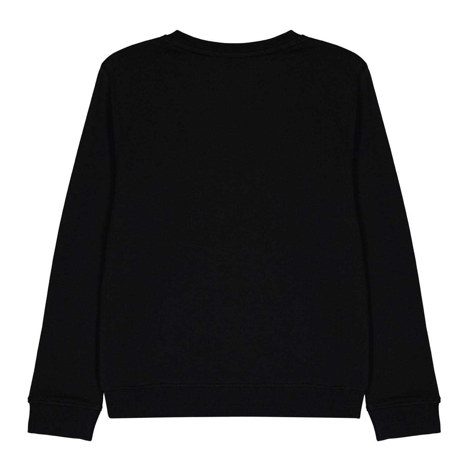 Jet Black - Back - Lyle & Scott Childrens-Kids Embroidered Logo Crew Neck Sweatshirt