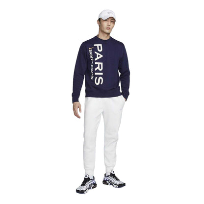 Black-Blue - Lifestyle - Nike Mens Paris Saint Germain FC French Terry Crew Neck Sweatshirt