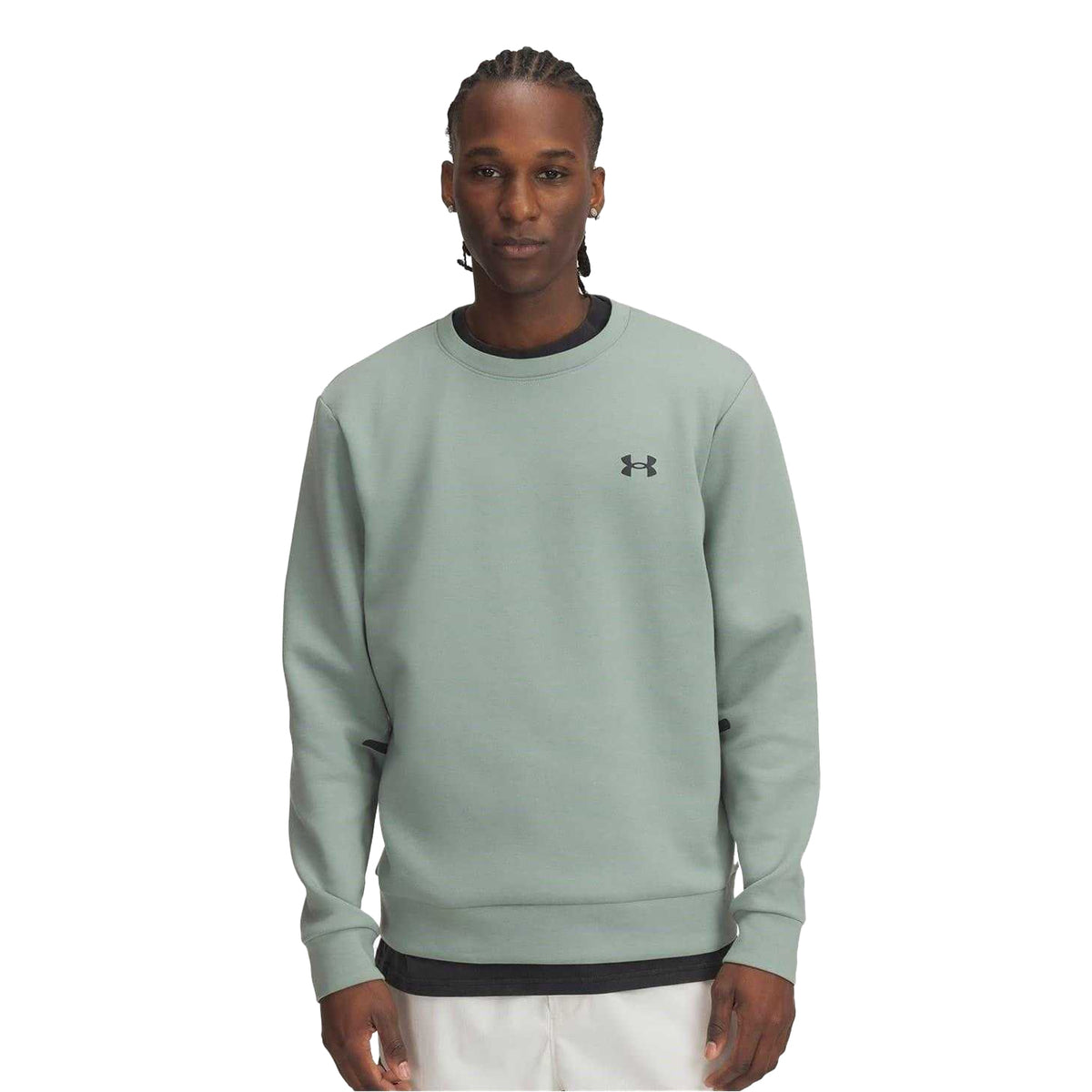 Green-Black - Front - Under Armour Mens Unstoppable Sweatshirt