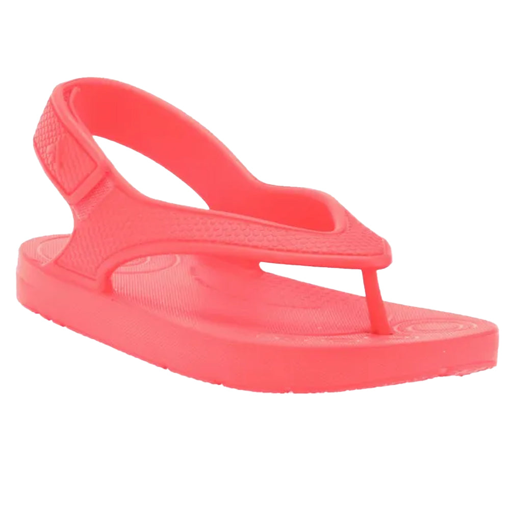 Orange - Front - FitFlop Girls iQushion Backstrap Ergonomic Flip Flops
