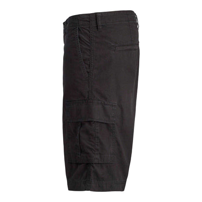 Black - Side - Jack And Jones Mens Cotton Blend Tailored Cargo Shorts